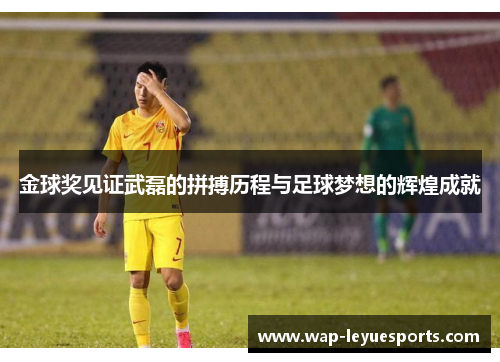 金球奖见证武磊的拼搏历程与足球梦想的辉煌成就